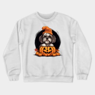 Halloween Shih Tzu Dog #2 Crewneck Sweatshirt